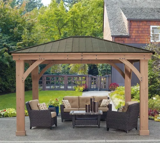 Westmann houten paviljoen Devon, 12x14