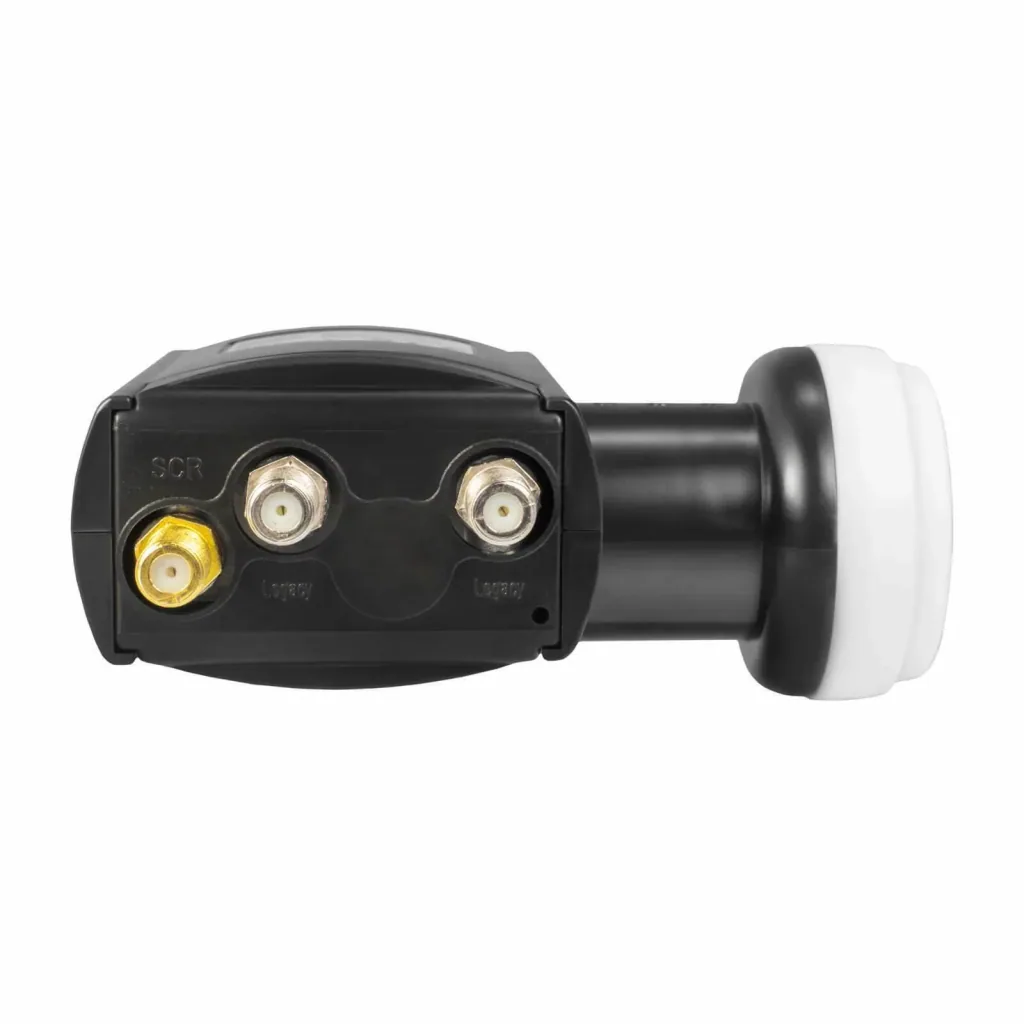 Single cable LNB 4 x Unicable receiver and 2 standard outputs, LTE shielding