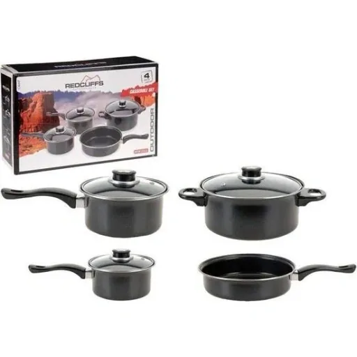 Redcliffs 4-piece cookware set with 3