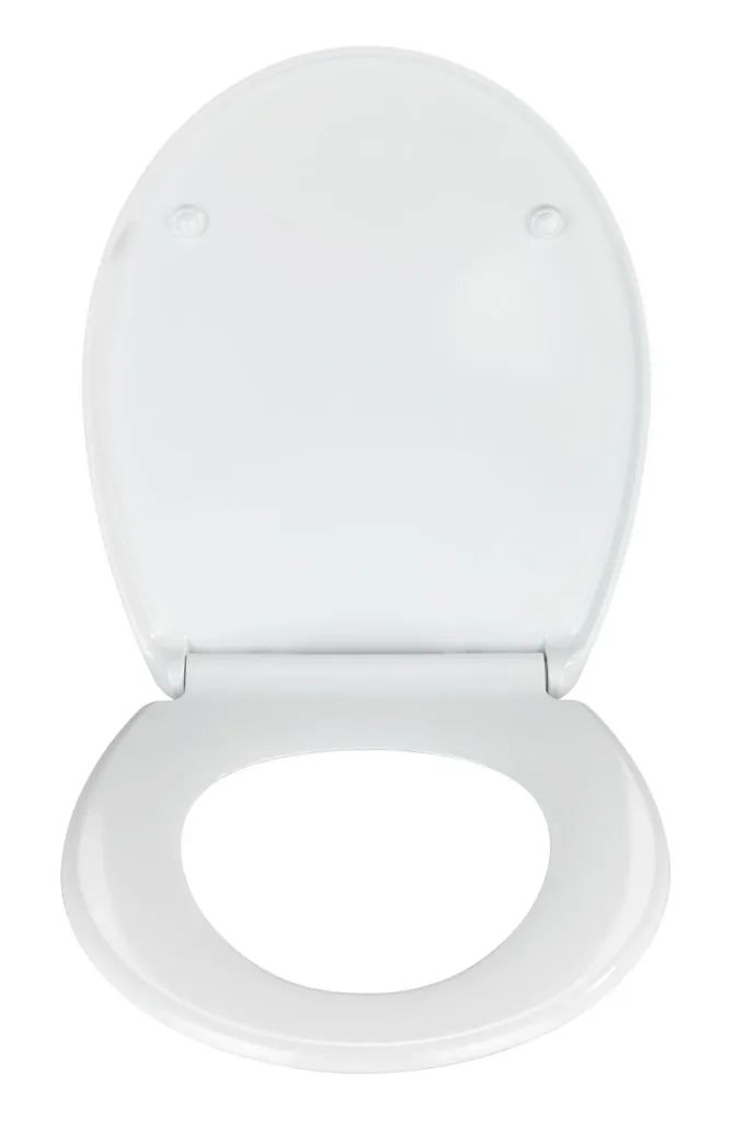 Premium toilet seat Tallone white, Duroplast, 2-button Fix-Clip stainless steel fastening
