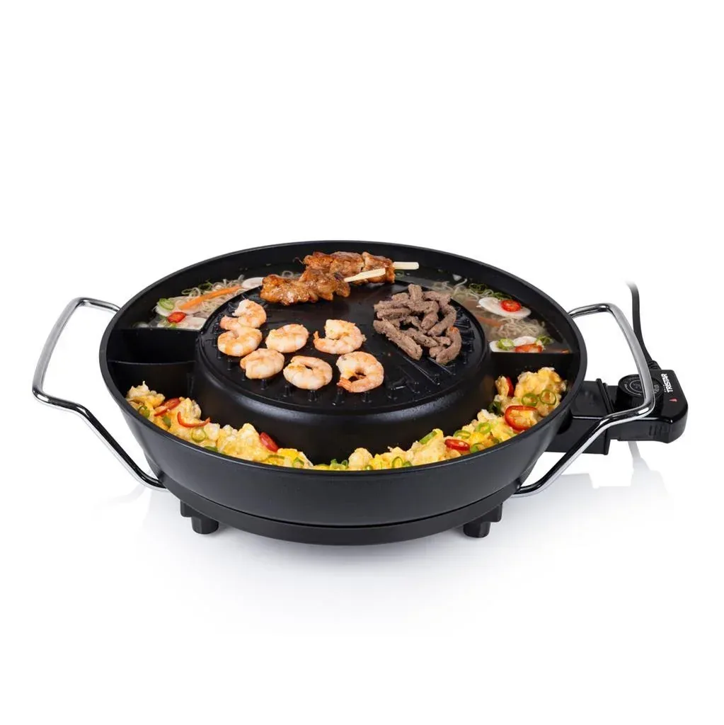Electric fondue and grill set