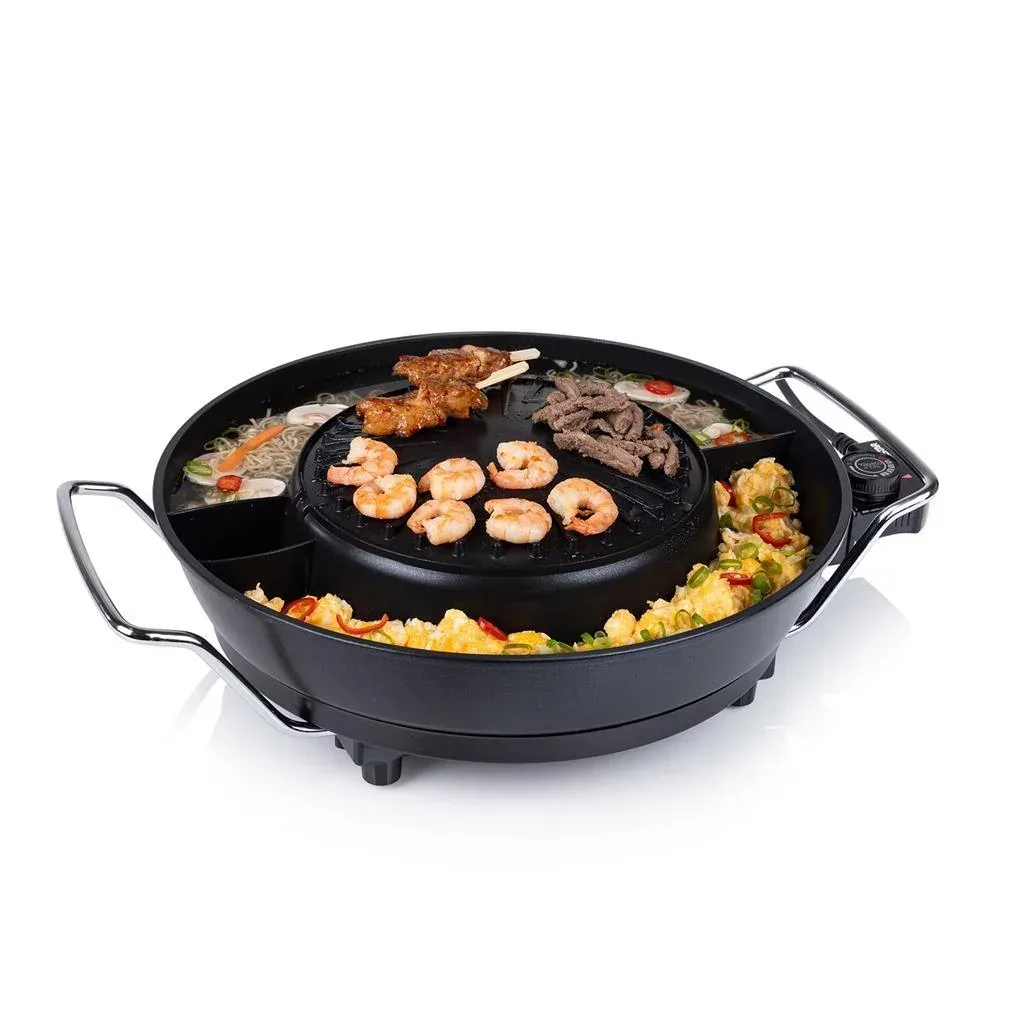 Electric fondue and grill set