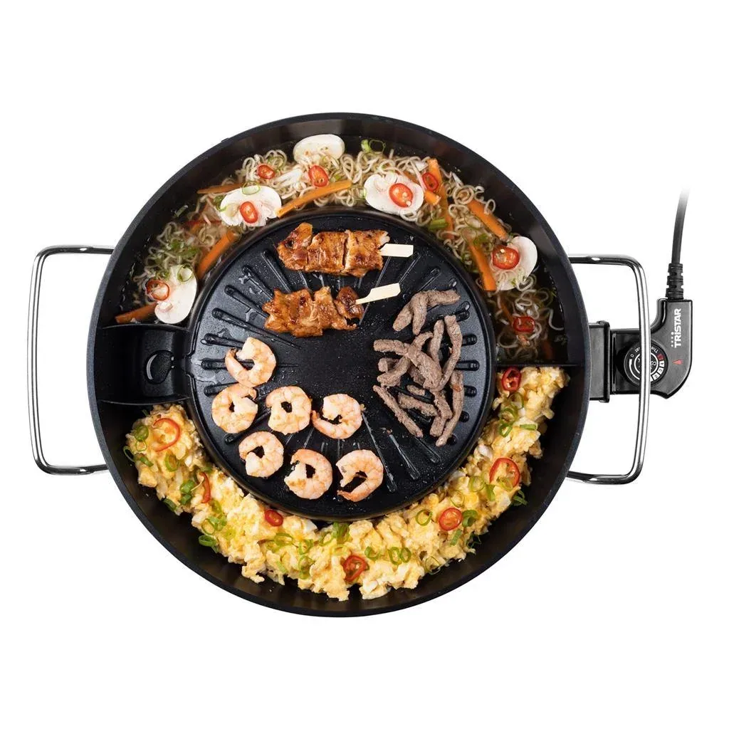 Electric fondue and grill set