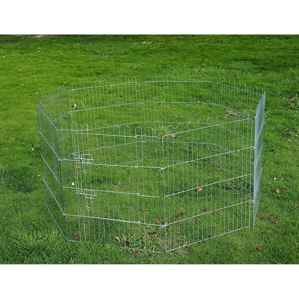Free-range enclosure puppy run puppy grid 8-part dimensions: 63x91cm