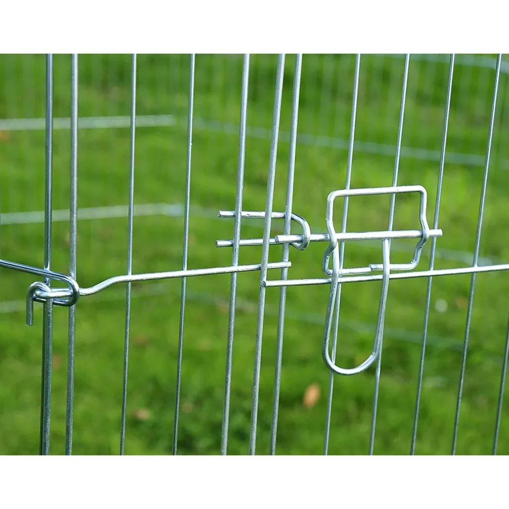 Free-range enclosure puppy run puppy grid 8-part dimensions: 63x91cm