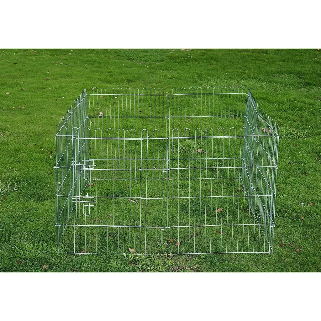 Free-range enclosure puppy run puppy grid 8-part dimensions: 63x91cm