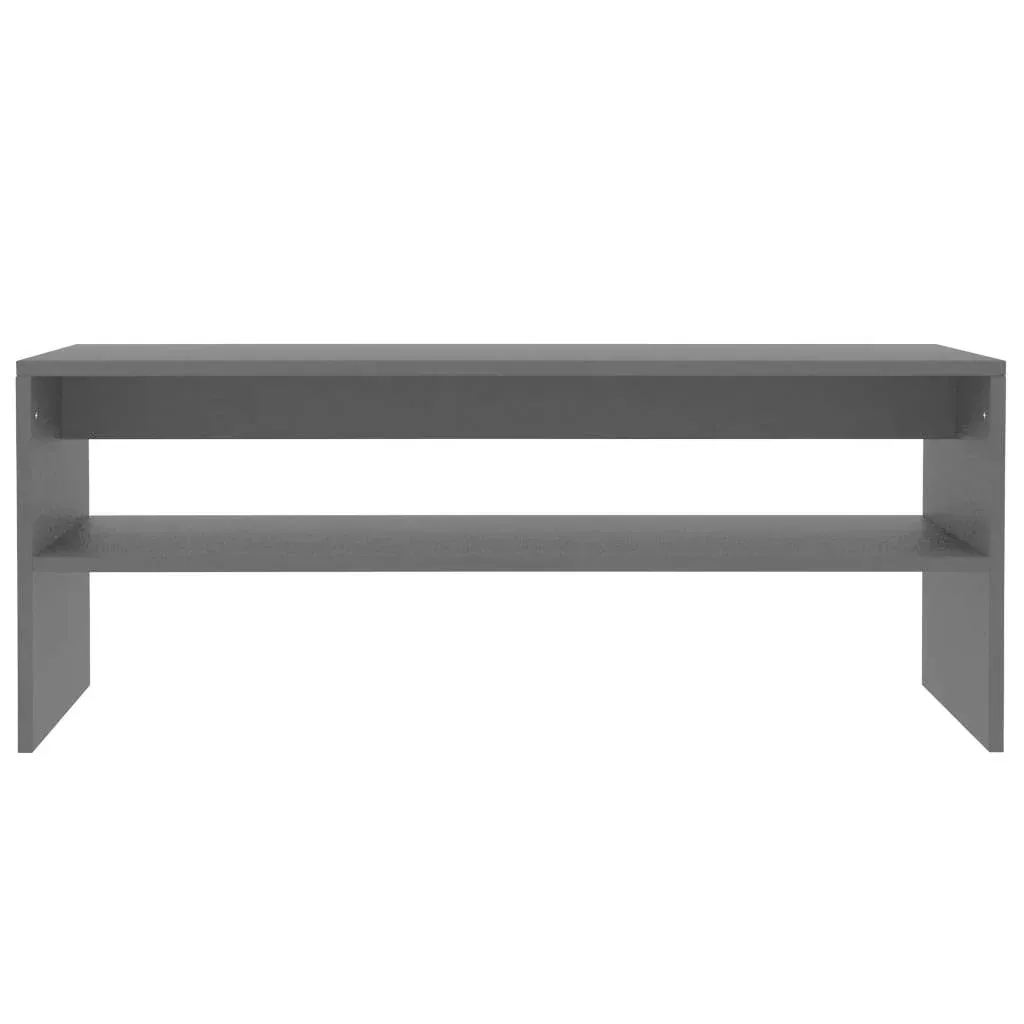 Coffee table 100x40x40 cm chipboard black