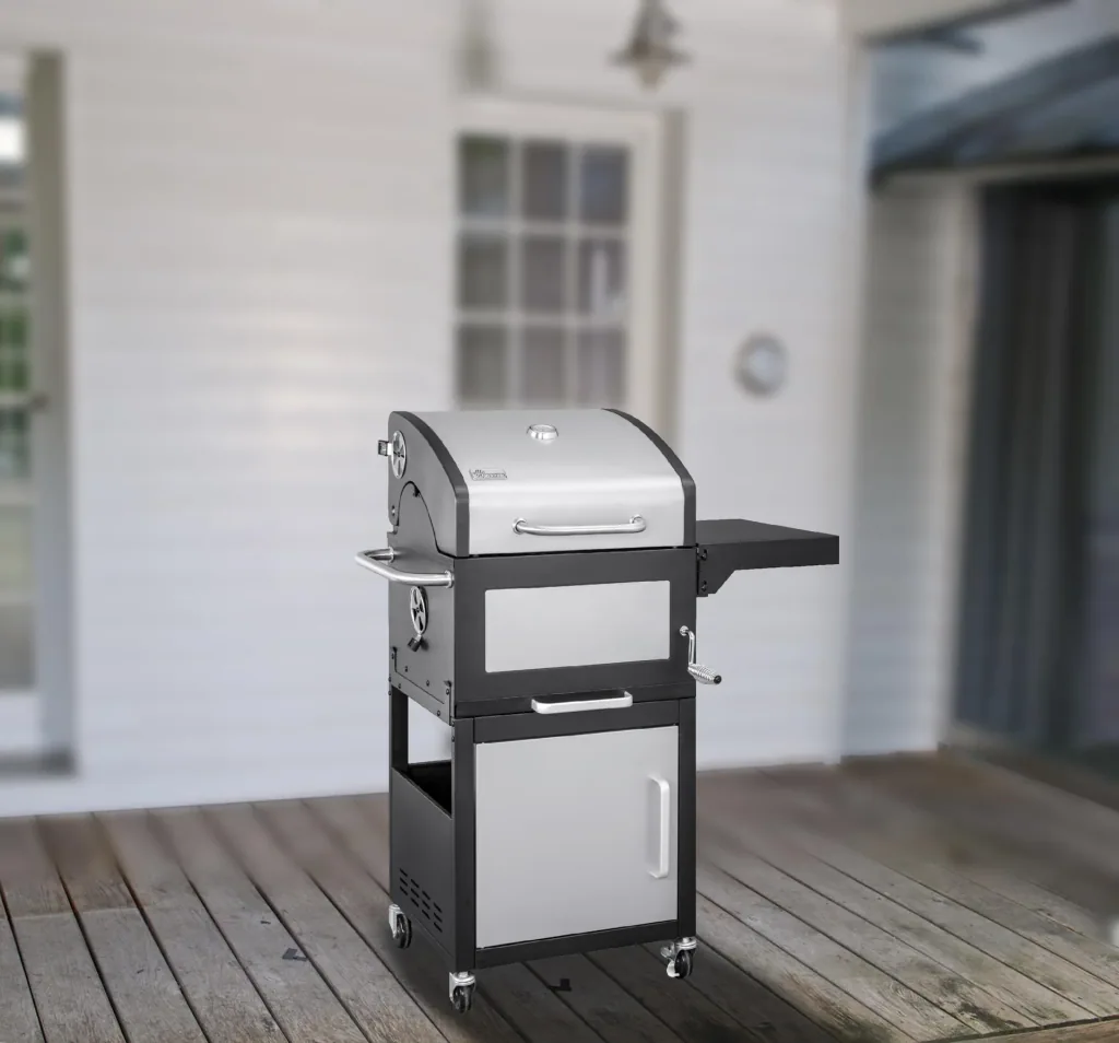 Charcoal grill, grill cart, 114 cm