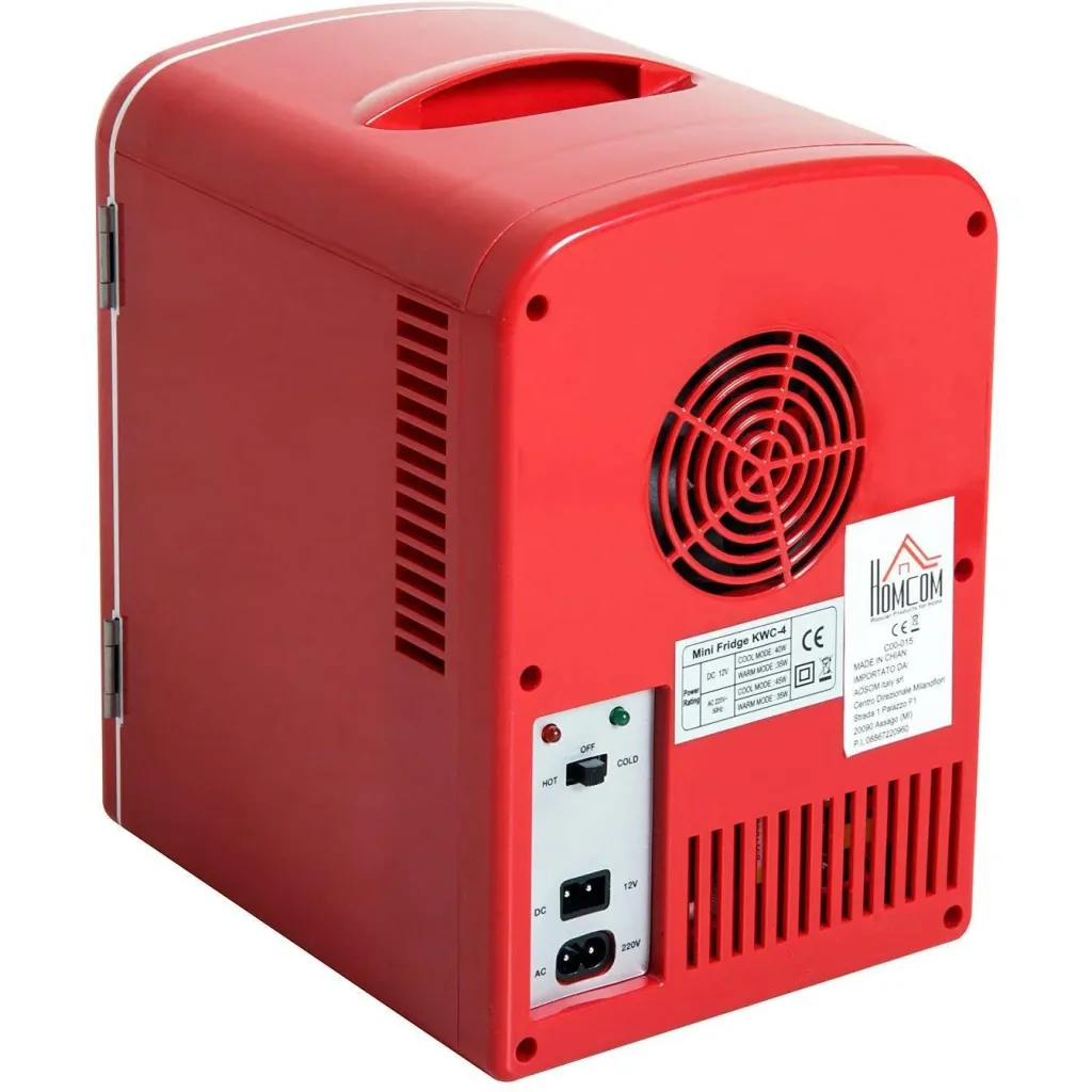 Mini fridge warming box 4 liters red L28 x W20 x H30cm