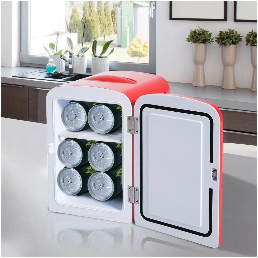 Mini fridge warming box 4 liters red L28 x W20 x H30cm