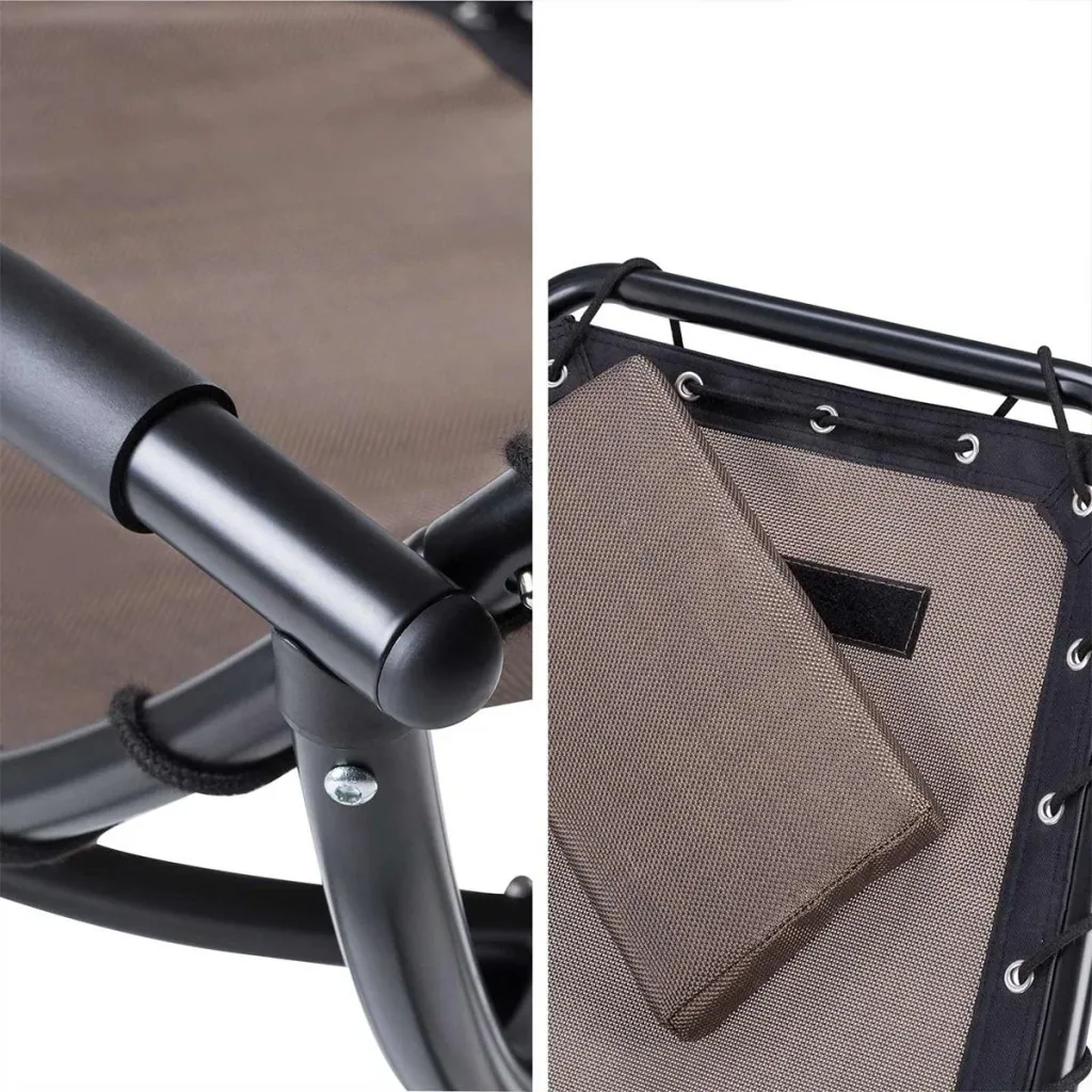 Eve relaxation lounger with rocking function Mocha