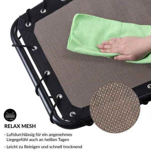 Eve relaxation lounger with rocking function Mocha