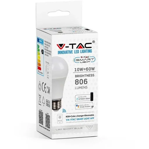 VT-5119 LED WiFi smart lamp - 10W - RGB+W - E27