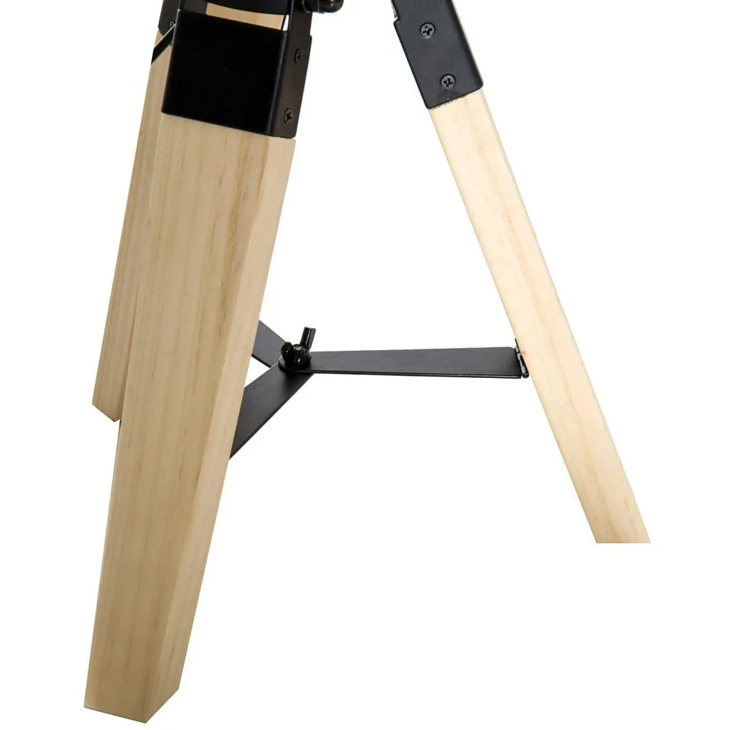 Table lamp tripod table lamp E27 linen look pine beige