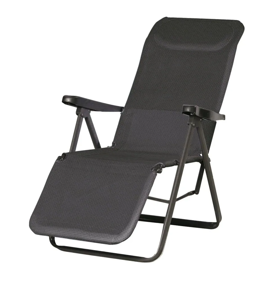 Relaxing lounger "Lugano" - anthracite/anthracite