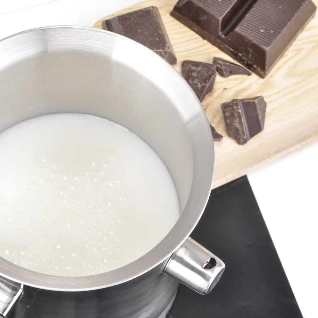 Milk and simmer pot 1.2 liters, stainless steel