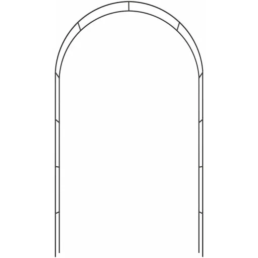 Rose arch black 240x140x37cm