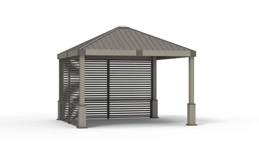 Paviljoen Sojag Nanda 12 x 12, kleur champagne taupe