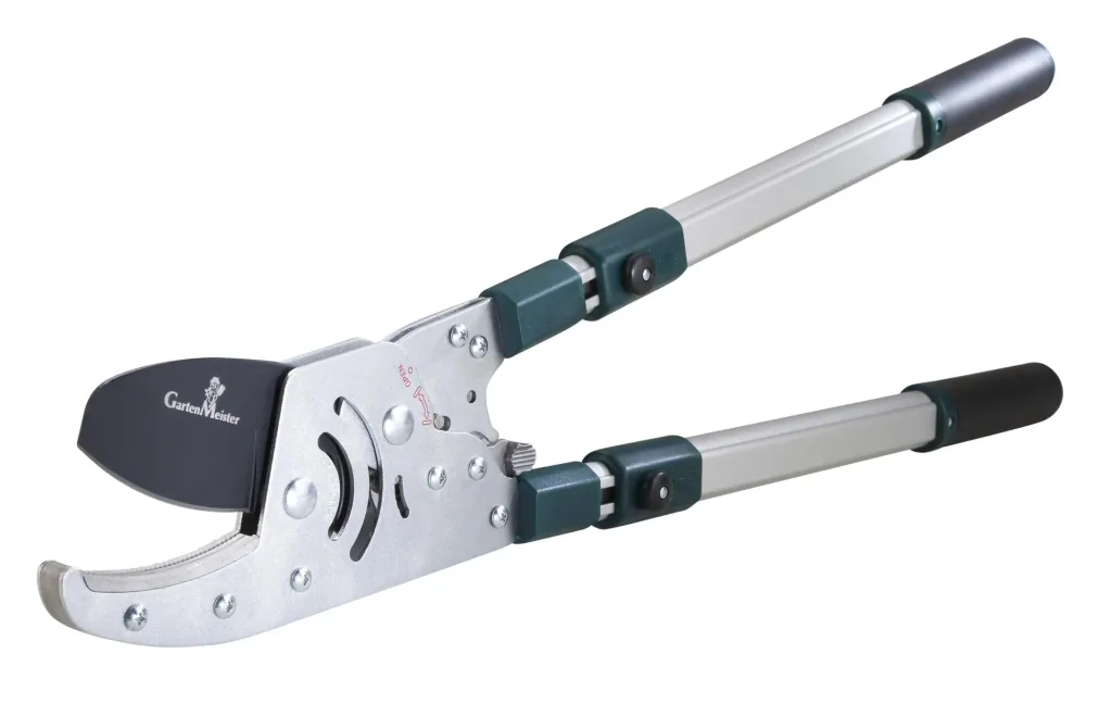 Anvil thorn shears with telescopic handle, 50 mm cutting thickness Free rust remover