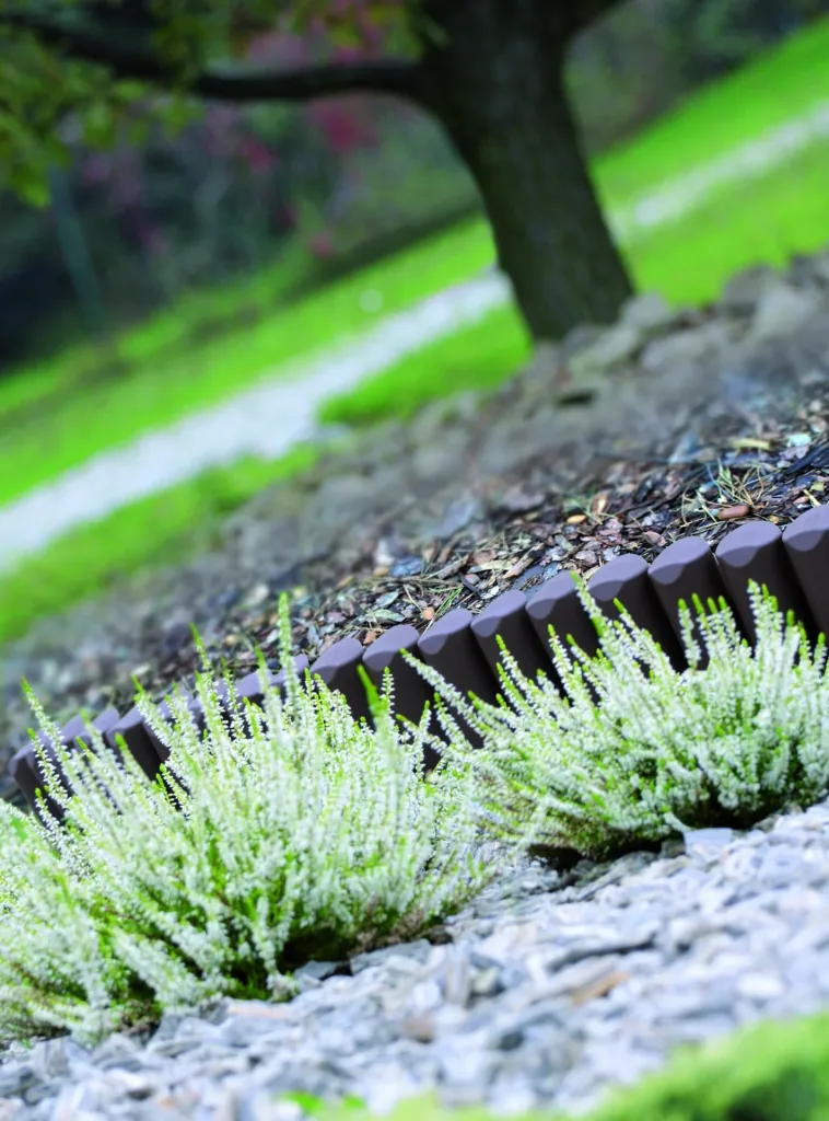 Bed edging BORDER, brown - 10 pieces, 2.5 m