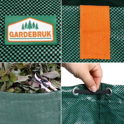 Garden bag, set of 2 green bags - 500 liters