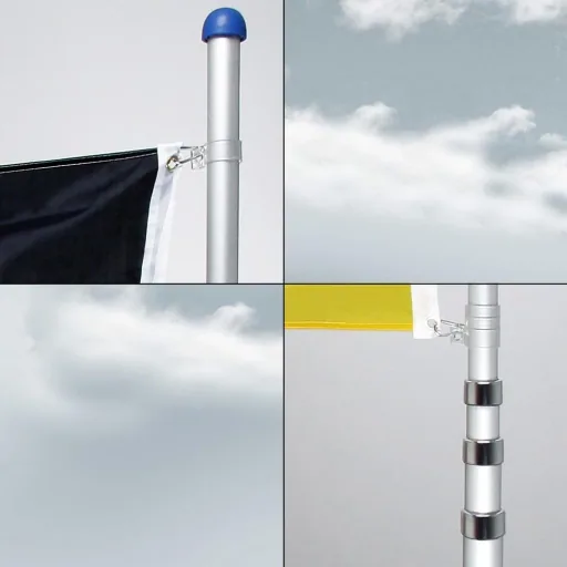 Flagpole 630cm Germany | Telescopic