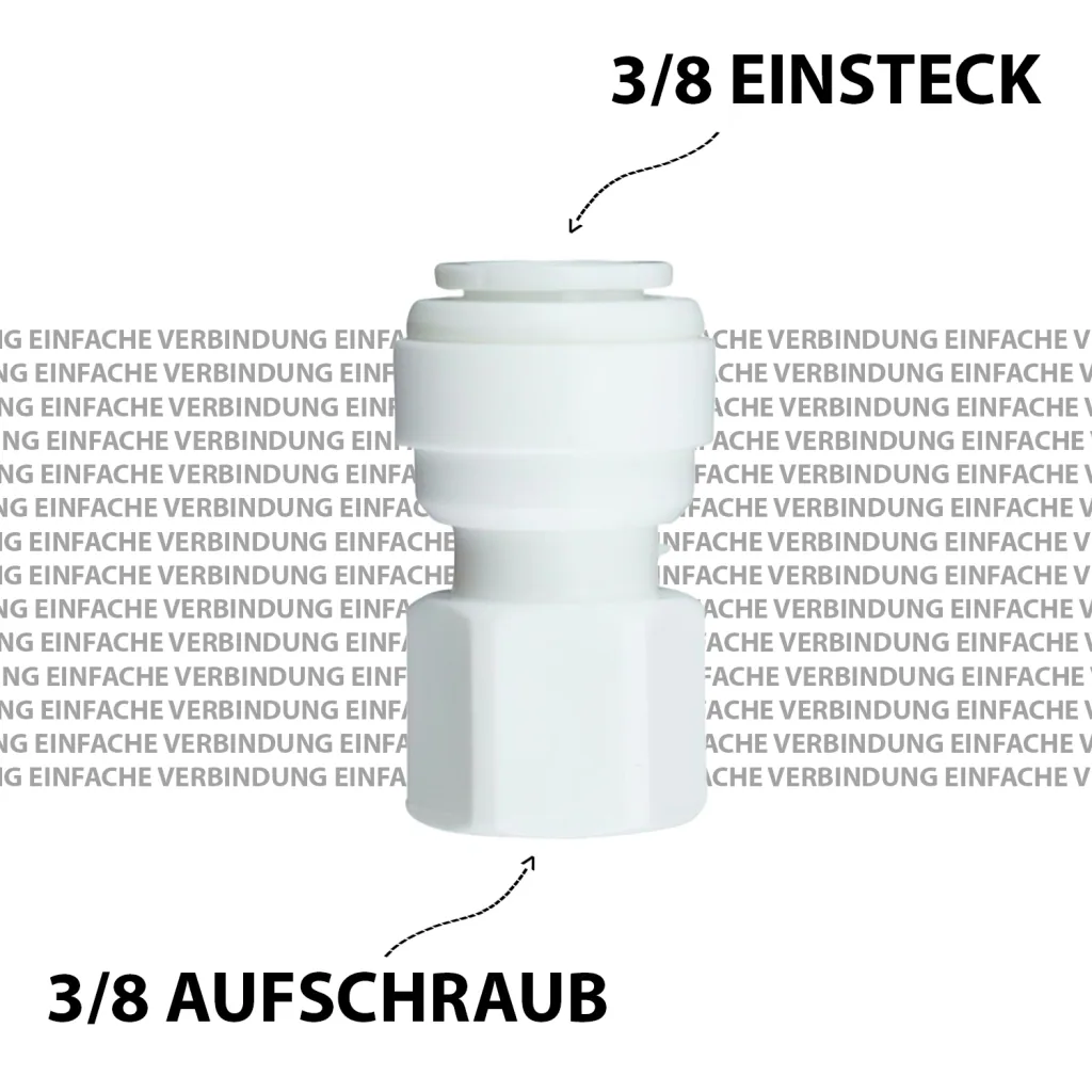 Adapter 3/8 Schroefbare stekker 3/8