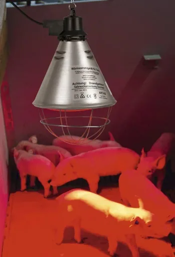 Infrared heaters with energy-saving switch in a set of 2
