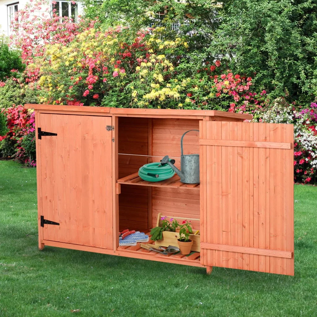 Tool shed with storage