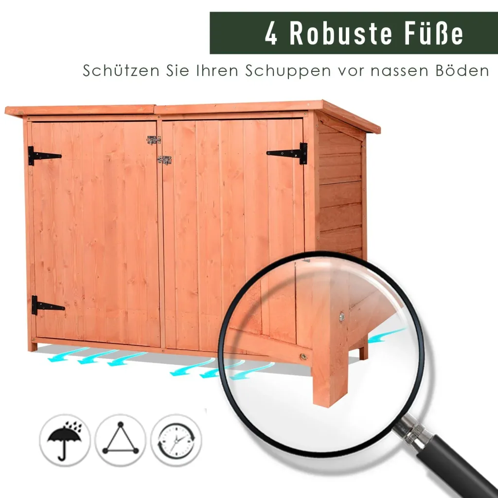 Tool shed with storage