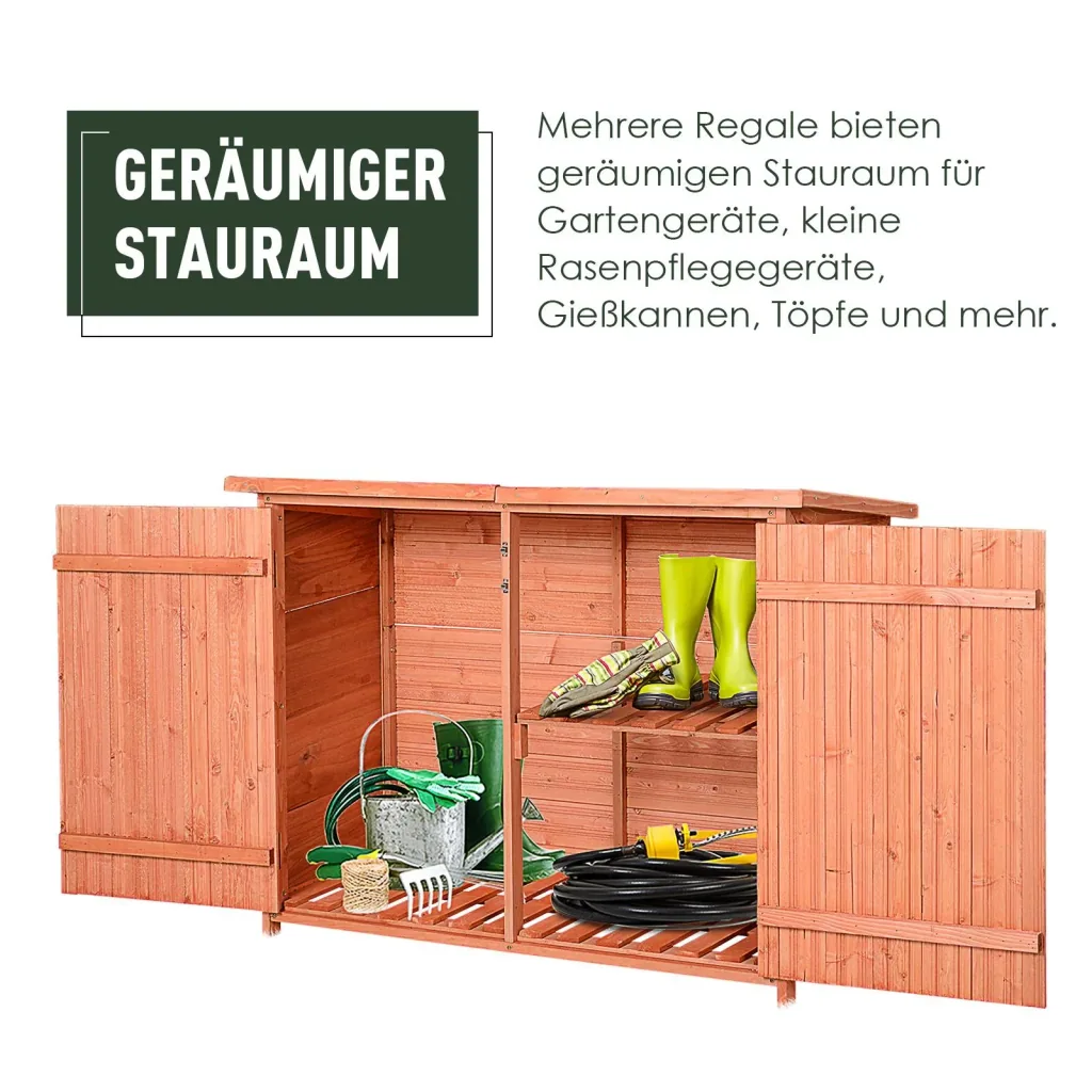 Tool shed with storage