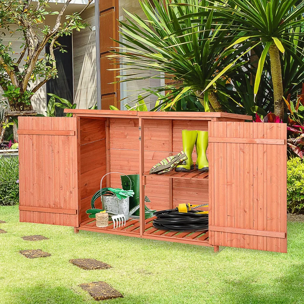 Tool shed with storage