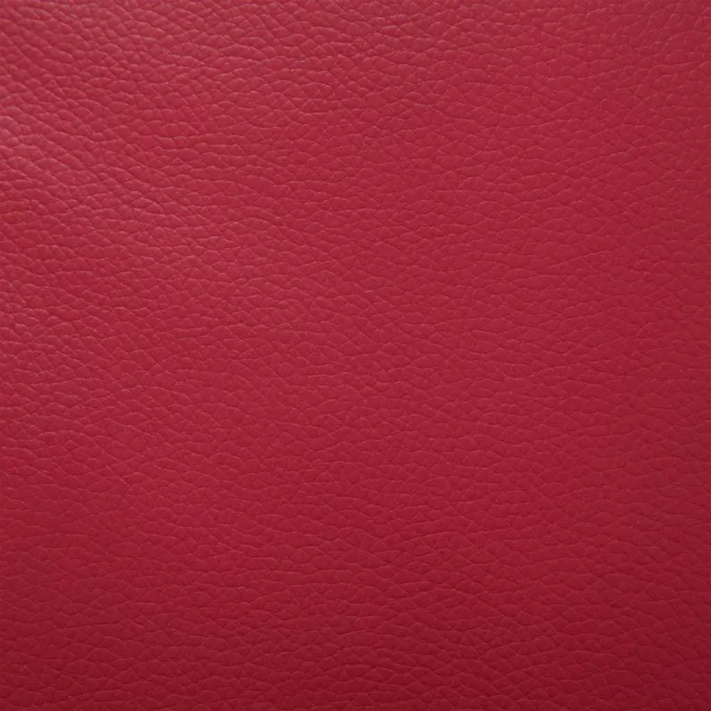 Cube armchair, red faux leather