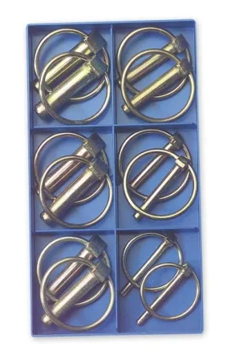 Linch pin assortment, 12 pieces