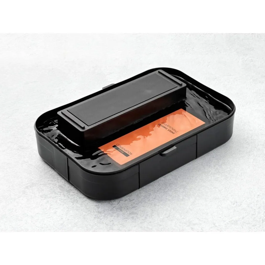 Mehrzer - Knife Sharpening Stone Set - 1000/3000 Grit - Incl. Sharpening Aids and Diamond Stone
