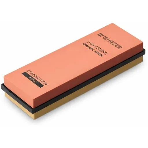 Mehrzer - Knife Sharpening Stone Set - 1000/3000 Grit - Incl. Sharpening Aids and Diamond Stone