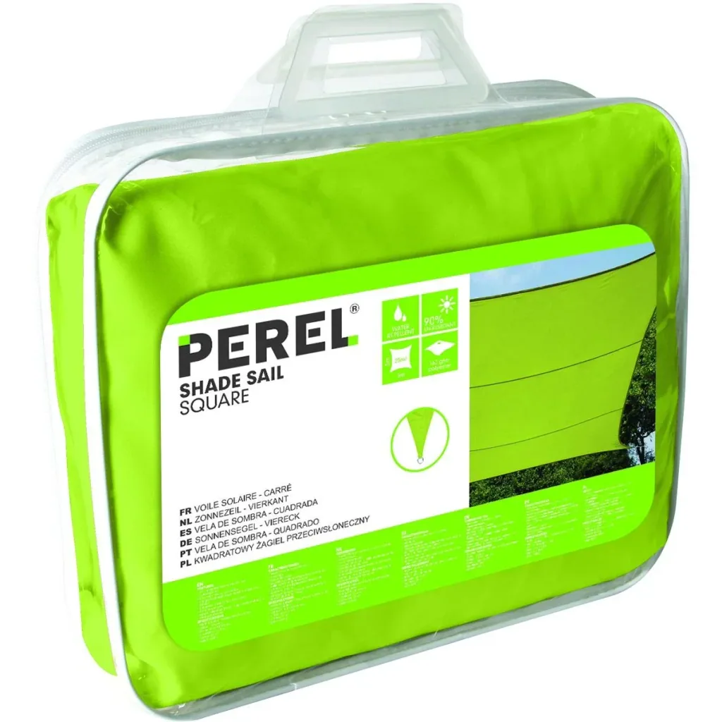 Sun sail - square - 5 x 5 m - lime green