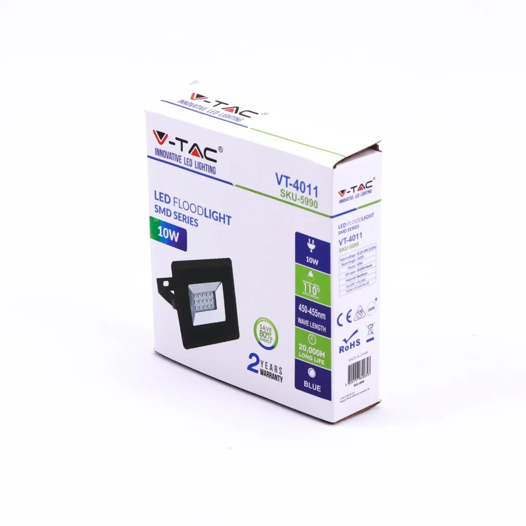 VT-4011 10W spotlight with blue light - IP65 - Atmospheric lighting