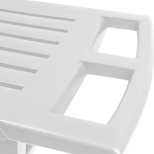 Zircone deck chair white 195x72x101 cm