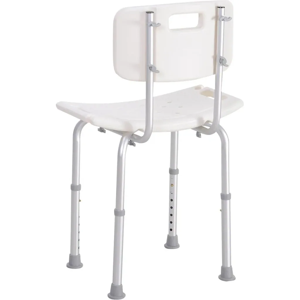 Shower chair with backrest