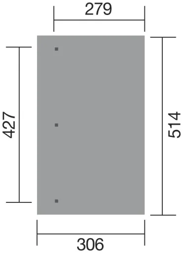 Patio roof "Salsa", size 4, 514 x 306 cm