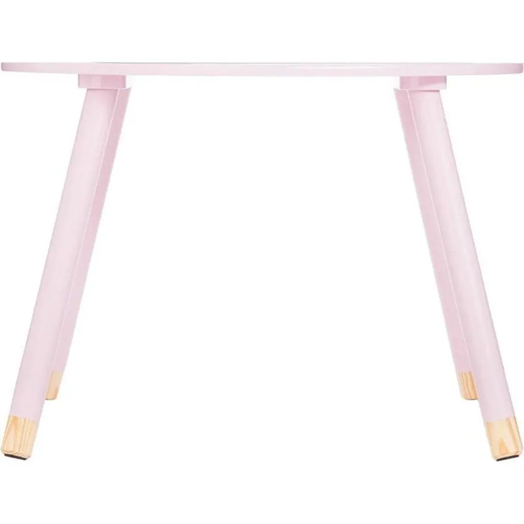 Children's table round - pink - 60x60x43 cm