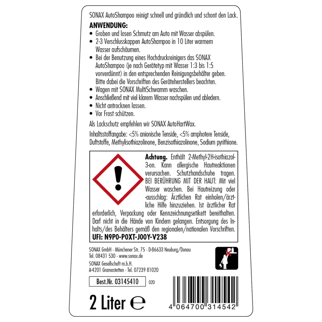 Car Shampoo Concentrate 2 l