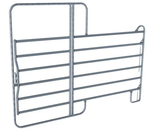 Pasture panel - fence element with gate, 2.4 m length, total height 2.2 m
