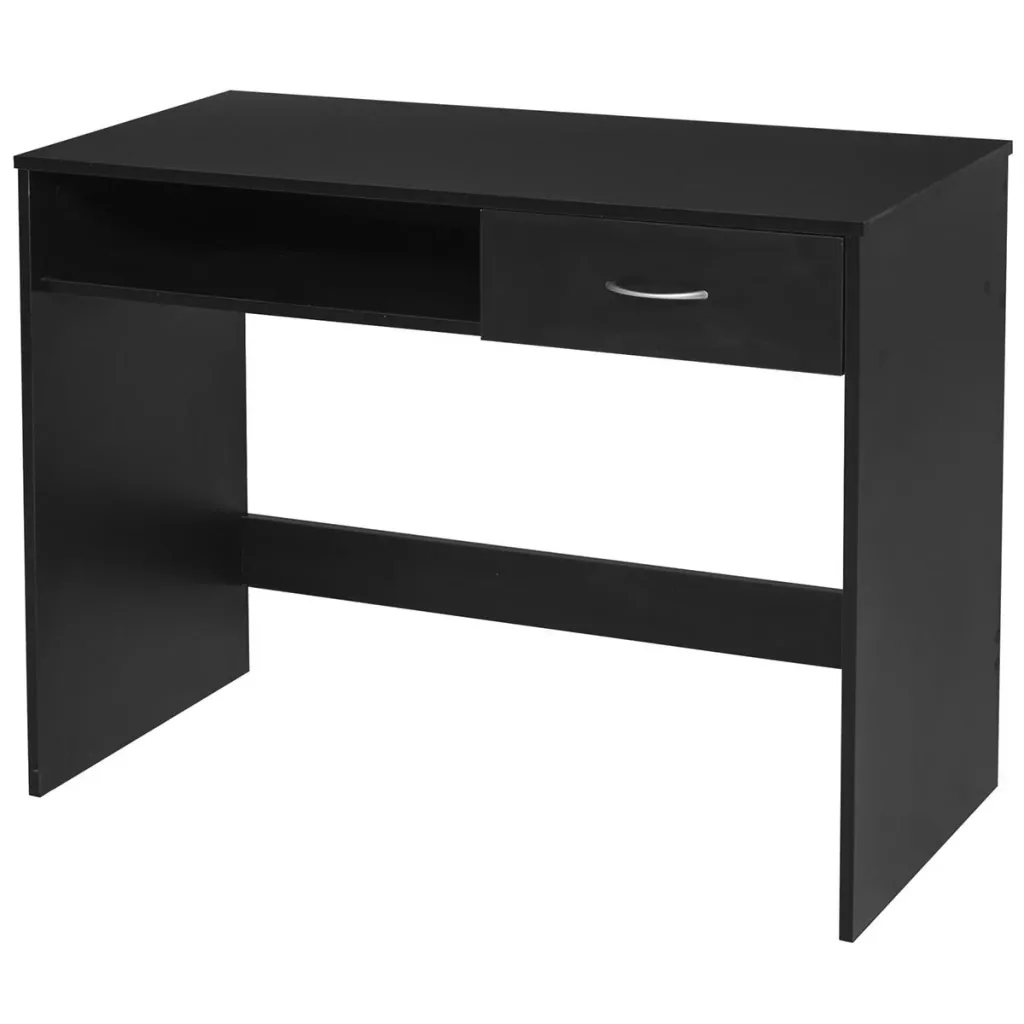 Desk with shelf drawer computer desk office desk work table large storage space industrial style E1 chipboard M