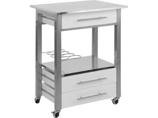 Excellent Houseware Inox kitchen trolley