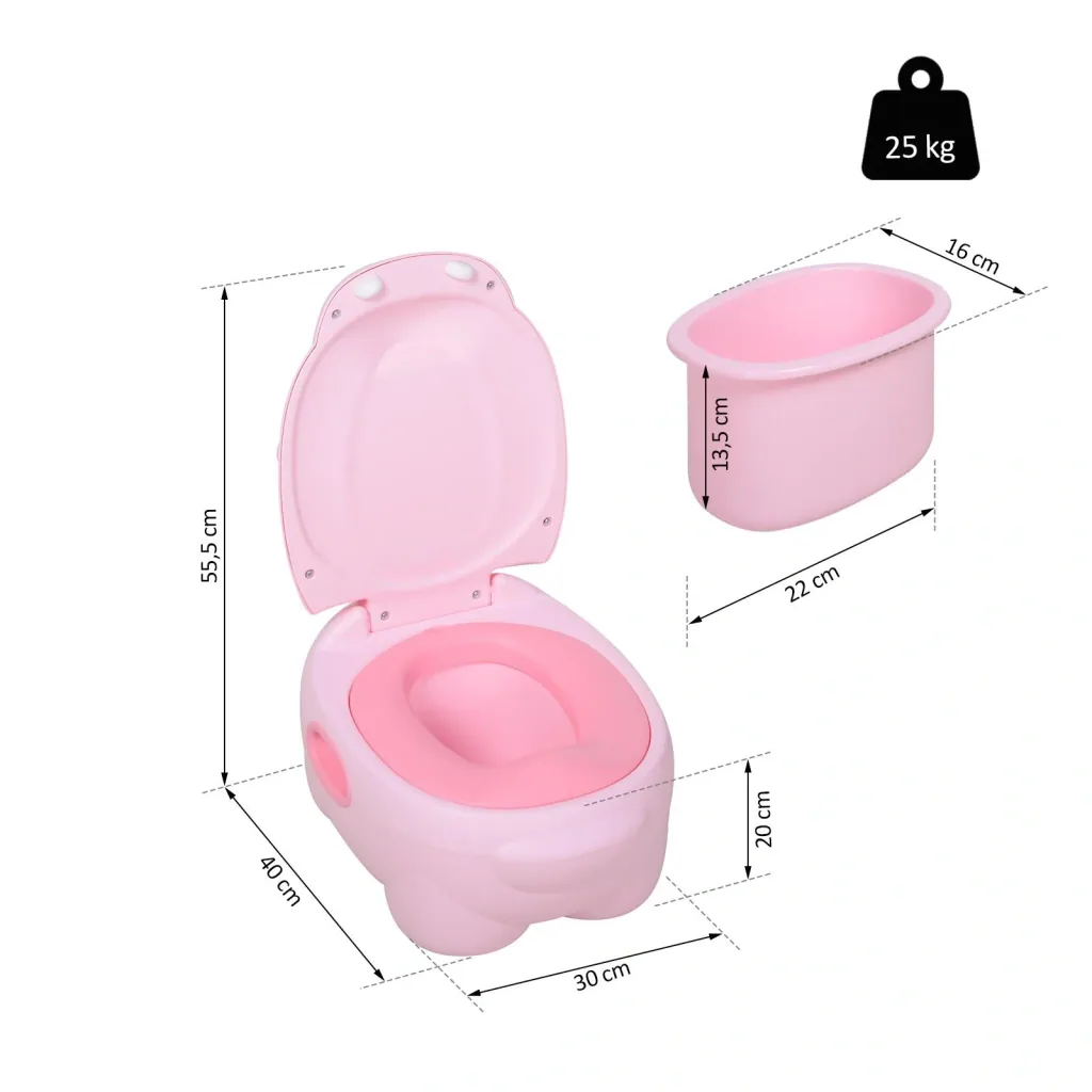 Children's potty in hippo design