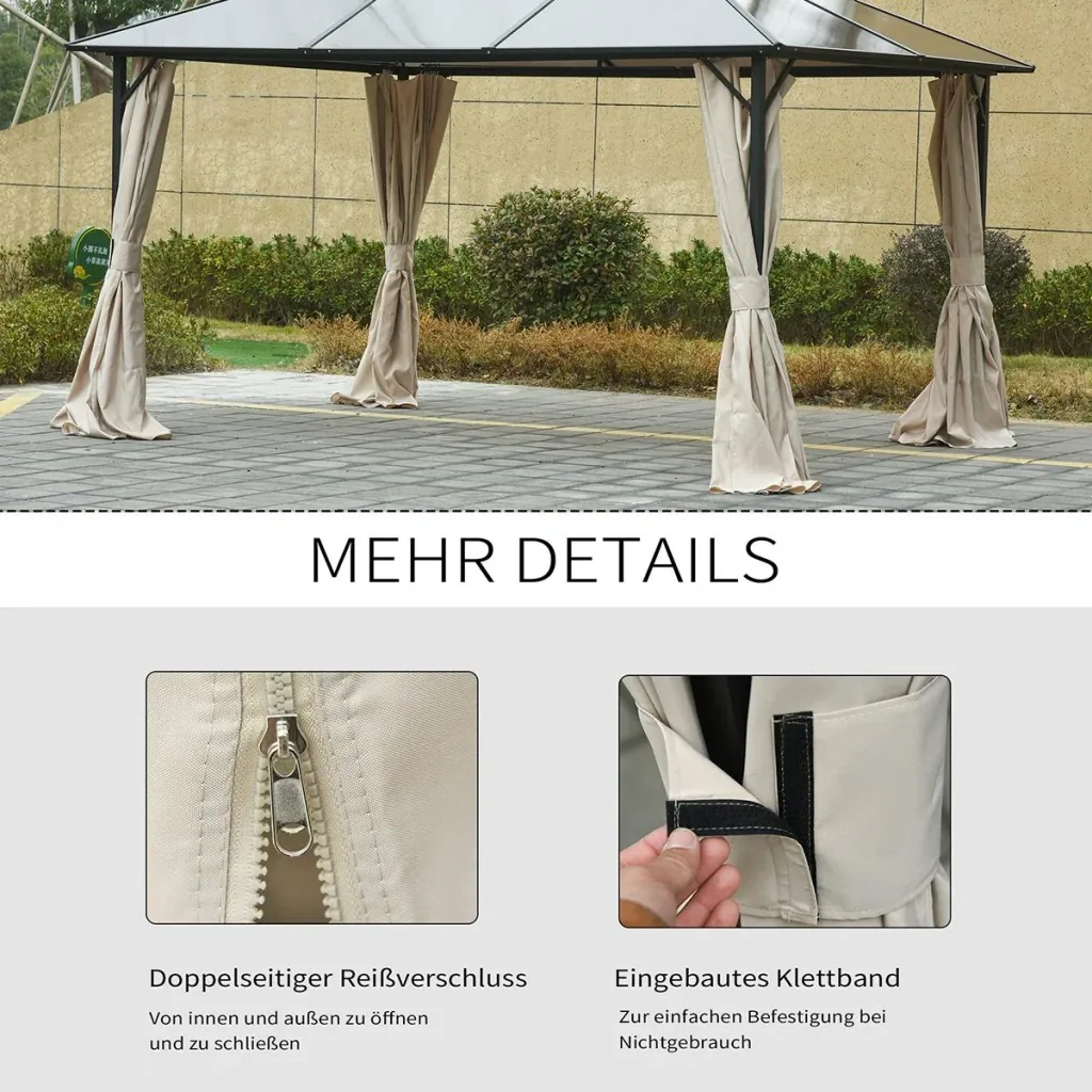 4 side panels for 3x3 m gazebo