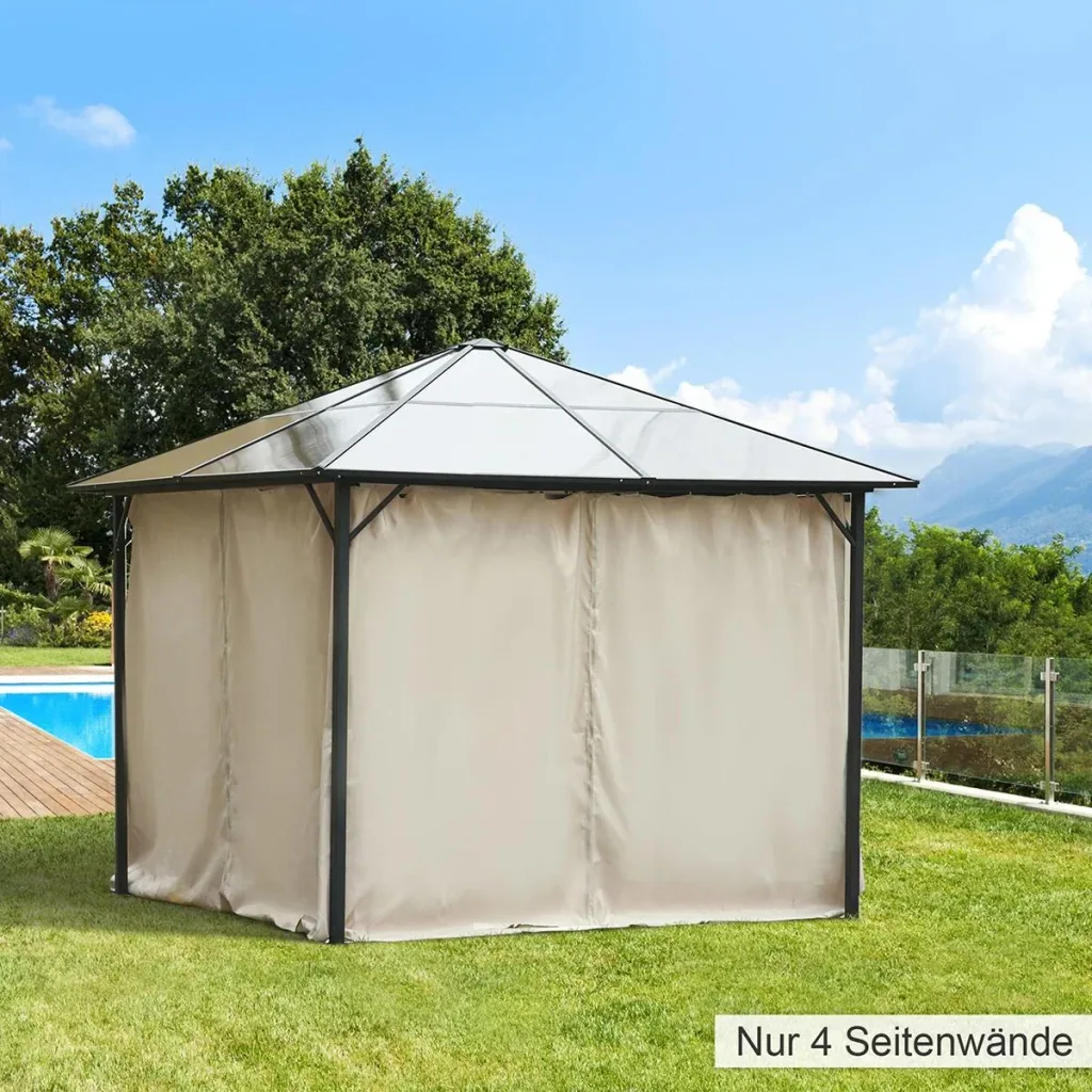 4 side panels for 3x3 m gazebo