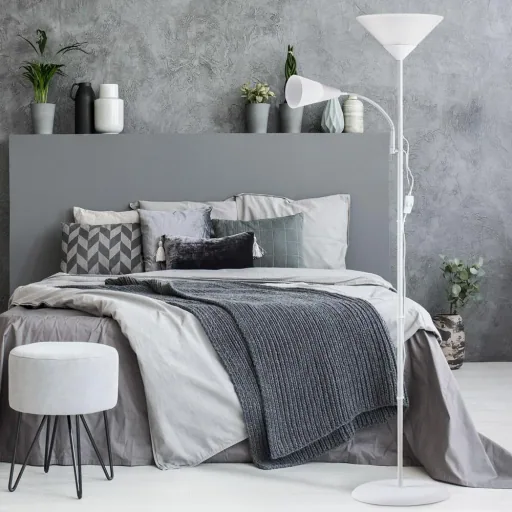 Floor lamp Alissa white 28 x 175cm